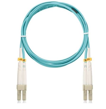 Патч-корд NMF-PC2M3C2-LCU-LCU-001 волоконно-оптический соед. многомод. 50/125мкм стандарта ОМ3 LC/UPC-LC/UPC двойн. LSZH нг(В)-HFLTx 2мм аква 1м NIKOMAX