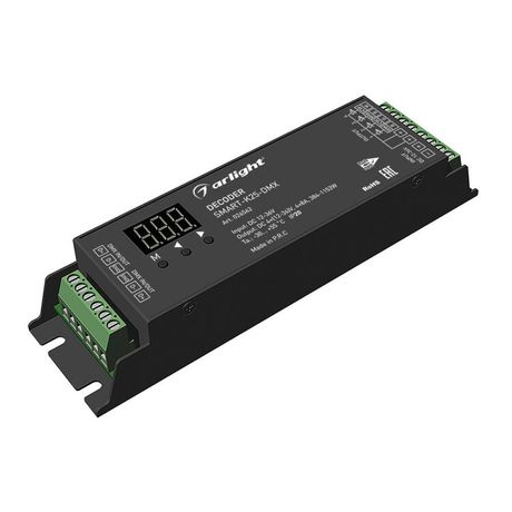 Декодер SMART-K25-DMX (12-36V, 4x8A) (ARL, IP20 Металл, 5 лет) - 026562 Arlight