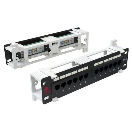 Патч-панель 19дюйм 1U 24 порта RJ45 полностью экранир. кат.5E Dual IDC черн. SYSMATRIX PP WL01U.S125EU.N