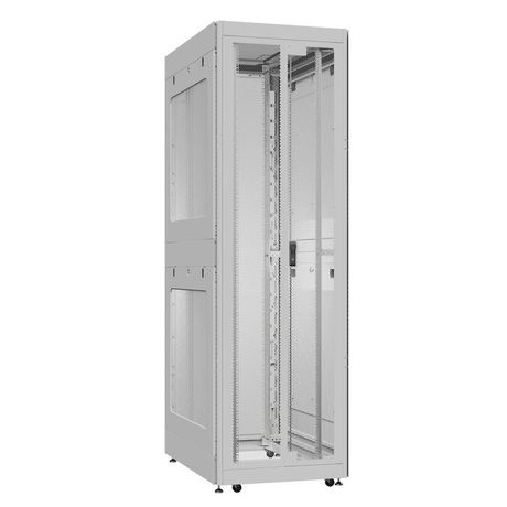 Шкаф серверный 52U 800х1200 передняя дверь: двустворчатая перфорированная IP20. задняя одностворчатая глухой металл IP51. боковые панели: перфорированные. цвет: серый RAL7035 - EX 8252.7422 SYSMATRIX