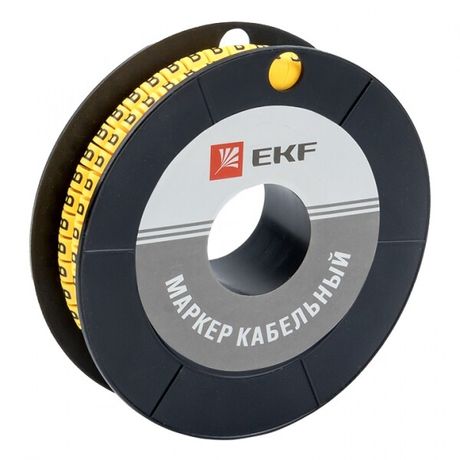 Маркер кабельный 2.5кв.мм B (1000ед) (ЕС-1) - plc-KM-2.5-B EKF