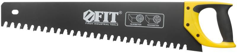 Ножовка по пенобетону, карбидные вставки на каждом 2-ом зубе, прорезиненная ручка 550 мм - 40771 РОС