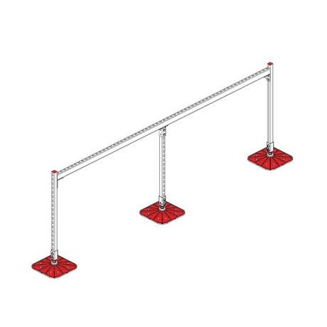 Конструкция опорная для горизонт. прямоугольн. воздуховодов и метал. лотков кабеленесущих систем TECHNORAPTOR FOOT 3000х1000 KM-TR-F-SSHRAD-3000-1000 КМ TR0092 КМ-Профиль