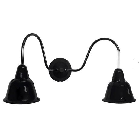 Светильник Кампана 2 плафона настенный керамика черн./черн. никель Bironi BS1-22-0303/35/119