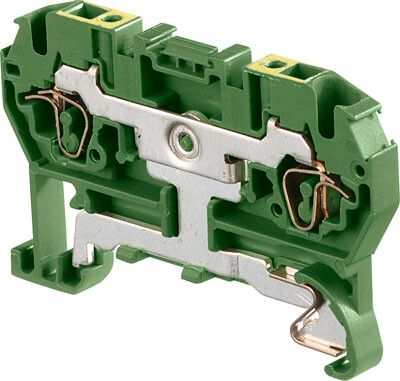 Клемма пружинная D2.5/5.P.2L 2.5мм2 Земля - 1SNA290029R0700 ABB