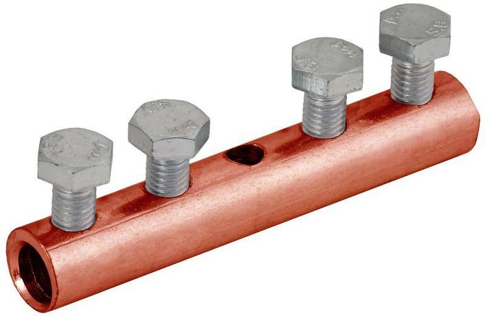 Зажим соединительный прямой пруток-пруток 6-10мм медь IEK - ZCC86-50-1-16