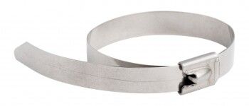 Хомут AISI 304 из нержавеющей стали, 7.9x360 (10 шт.) FlexLock PROxima | plc-fl-tss-304-7.9x360-r EKF