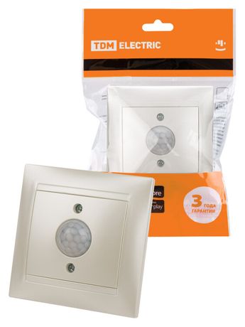 Выключатель с датчиком движения 1А перламутр "Лама" | SQ1815-0828 TDM