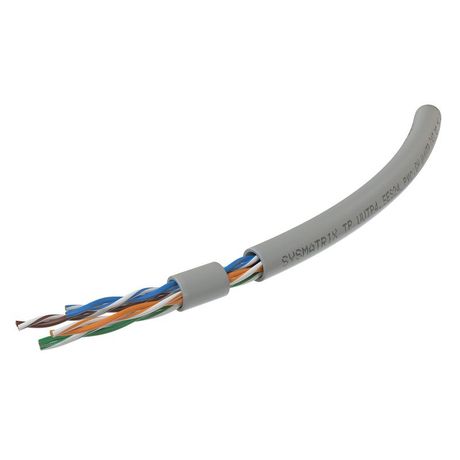 Кабель витая пара, неэкранированный U/UTP, категория 5e, 4 пары (0,51 мм), одножильный, внутренний, PVC нг(А)-LS, серый, 305 м - TP UUTP4.5ES24.PVC.GY305 SYSMATRIX