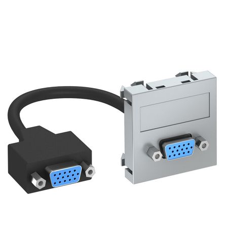 Мультимедийная рамка VGA Modul45 (серебристый) (MTG-VGA F AL1) | 6104664 OBO Bettermann