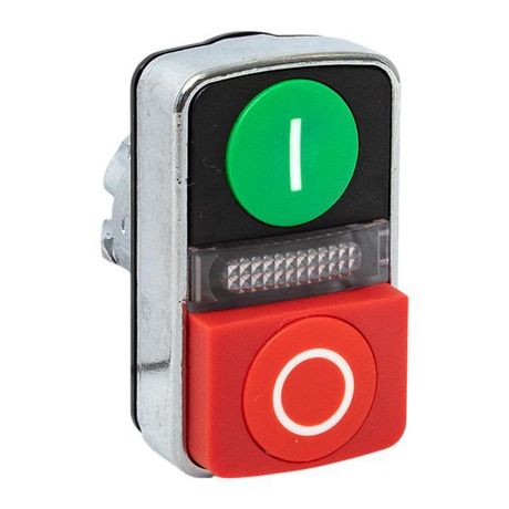 Механизм исполнительный кнопки XB4 "пуск-стоп" с выпирающим стопом возвратный без фиксации, подсветкой IP65 | XB4BW84-65 EKF