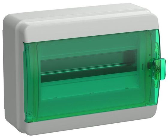Корпус пластиковый навесной на 12 модулей КМПн-12 IP65 зеленый прозрачная дверь TEKFOR | TF5-KP72-N-12-65-K03-K06 IEK