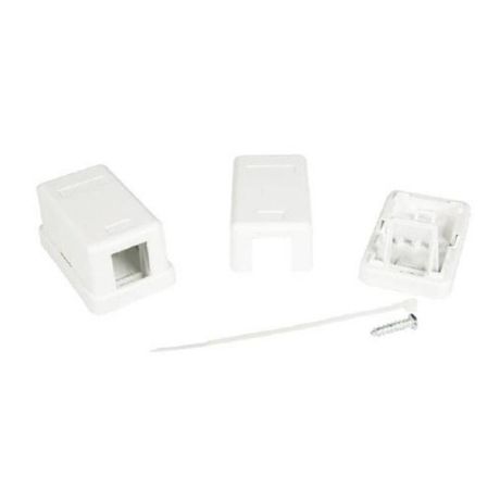 Универсальная розетка, 1 порт для модулей Keystone (для форм-фактора A10) | RNW1WH DKC ДКС