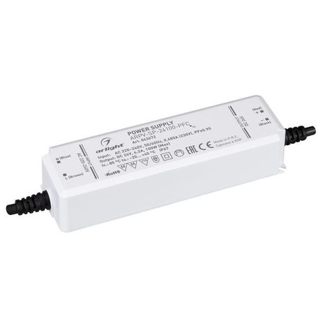 Блок питания ARPV-SP-24100-PFC (24V, 4.2A, 100W) (Arlight, IP67 Пластик, 5 лет) | 043672 Arlight