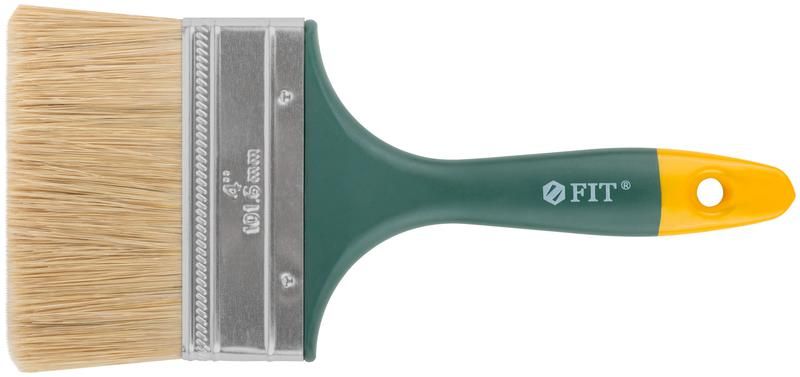 Кисть флейцевая Гранд, натуральная светлая щетина, пластиковая ручка, art.F441P 4 100мм - 01168 РОС