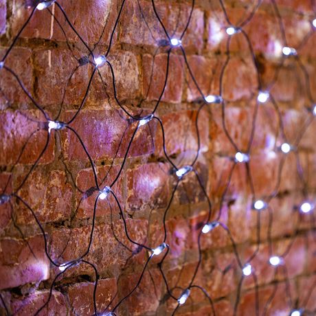 Гирлянда светодиодная "Сеть" 2.5х2.5м 432LED бел. 26Вт 220-240В IP65 провод ПВХ черн. Neon-Night 215-031