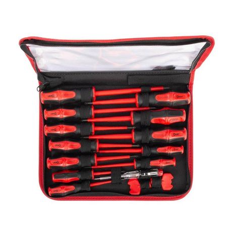 Набор диэлектрических отверток НИО-15 серия ПРОФИ для работ под напряжением до 1000 В - 103015 КВТ