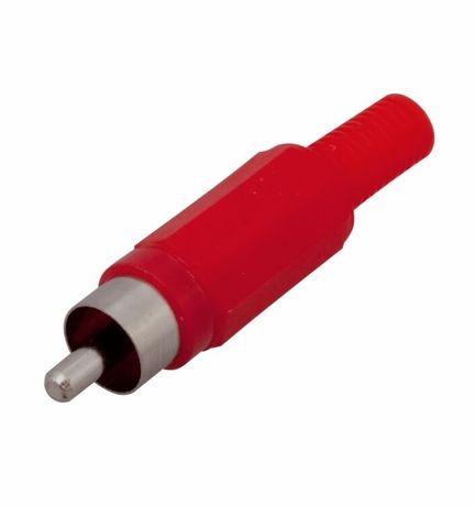 Разъем штекер RCA красный пайка REXANT | 14-0403 MEET
