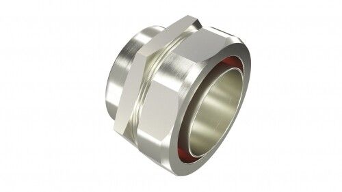 Взрывозащищенная Ex e муфта металлорукав-коробка. 15 мм. M16х1,5.Никелированная латунь. IP66/67 - EX6015-16A ДКС