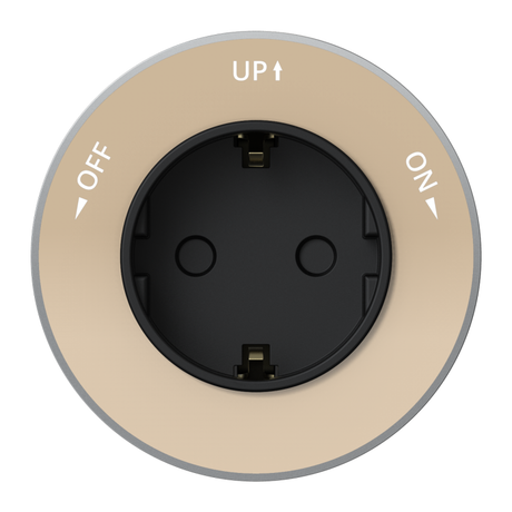 Розетка MultiTrack 16А 2P+E 250В круглая тип MTK13 песочн. SE MTK13001P APC