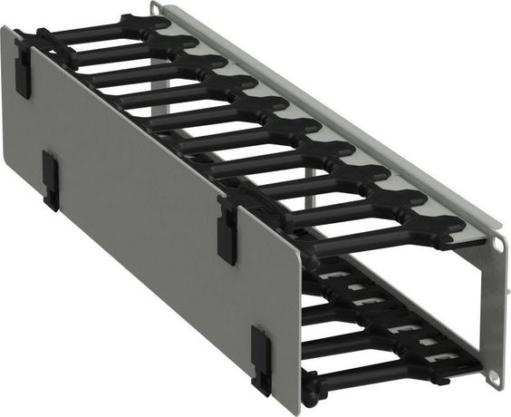РФ | ZP-CC35-02U-H-R ITK Кабель-органайзер горизонтальный 19" 2U сер IEK
