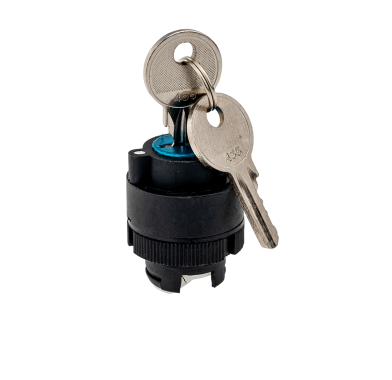 Головка переключателя с ключом, черный, 2 полож. фикс., 1 выемки, пласт. MTB2-EG2 | 43278 ОВЕН