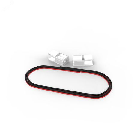 Набор коннекторов для светодиодной LED ленты 30 мм 2 клипсы провод IP20 Basic Gauss - BT401