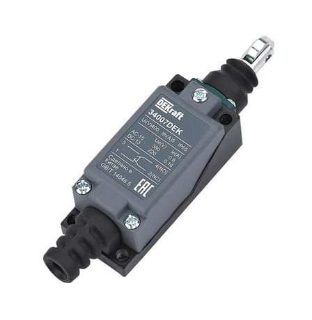 Выключатель концевой метал. 1НО1НЗ Плунжер роликового типа с вертикальным включением - 34007DEK APC