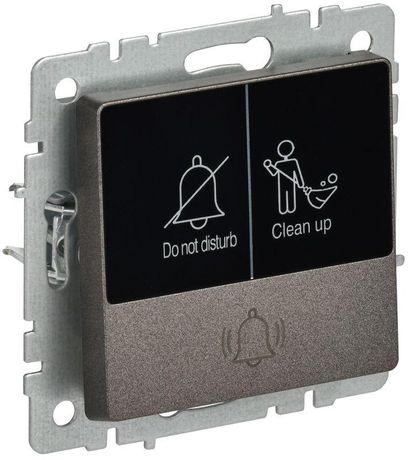 Кнопка звонка BRITE 10А ВС10-1-9-БрТБ для отелей с индик. механизм бронза IEK BR-V14-2-10-K45