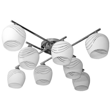 Светильник 11271-7/8 хром (Плафон 8317) НПБ 01-8х60-109 Е27 | 1005404858 Элетех