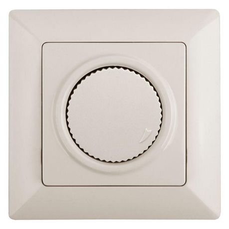 Светорегулятор поворотный СП 600Вт 230В Solo сл.кость 4-401-02 Intro Б0043397 ЭРА