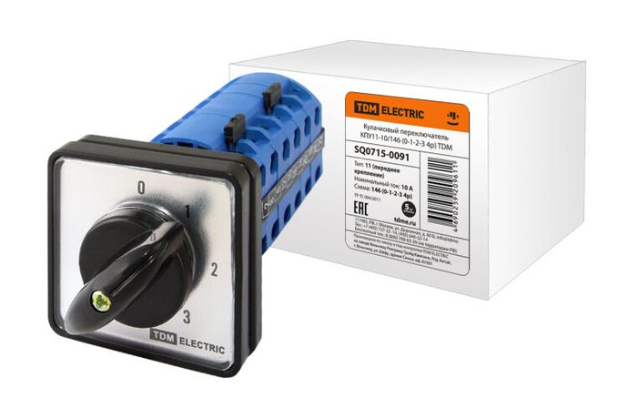 Кулачковый переключатель КПУ11-10/146 (0-1-2-3 4р) | SQ0715-0091 TDM