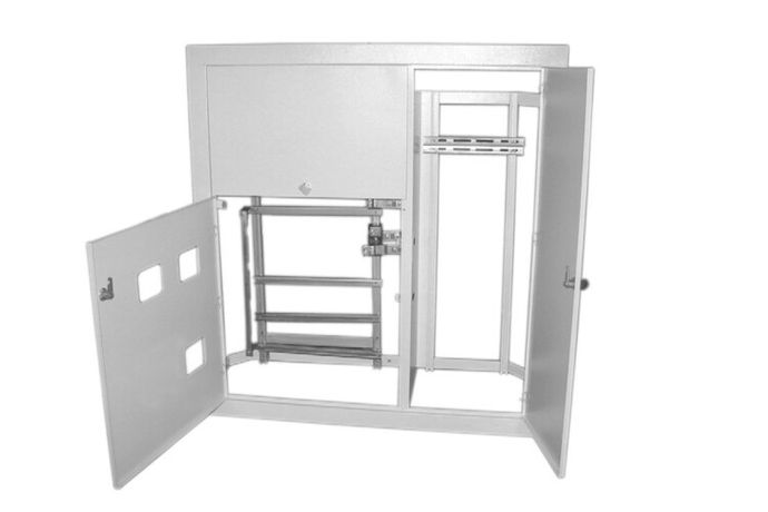 Корпус щита этажного трехквартирный (1015х955х160) размер ниши (920х860х140) - SQ0905-0162 TDM