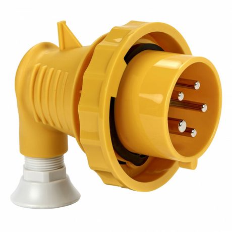 Вилка кабельная угловая 16А 3PNE 100-130В винт. IP67 SchE 81777 APC