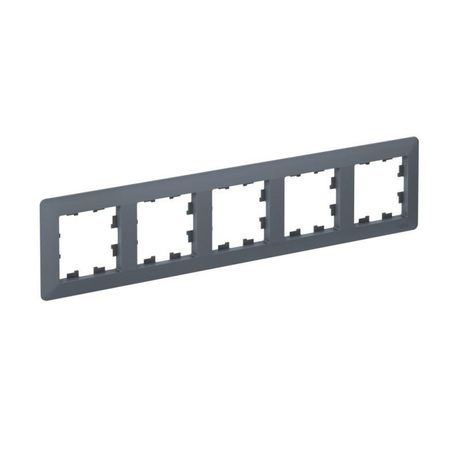 Рамка 5-м AtlasDesign Air грифель/дым. черн. SE ATN220705 APC