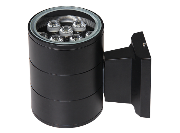 Светильник светодиодный архитектурный ДБУ PWL-145110/24D 9Вт 6500К IP65 фасадный черный | 2857965 Jazzway 2857965B