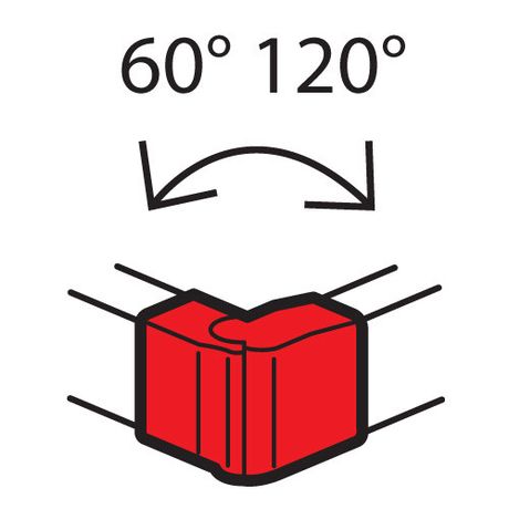 Внешний изменяемый угол - от 60° до 120° для кабель-каналов Metra 85x50 | 638022 Legrand