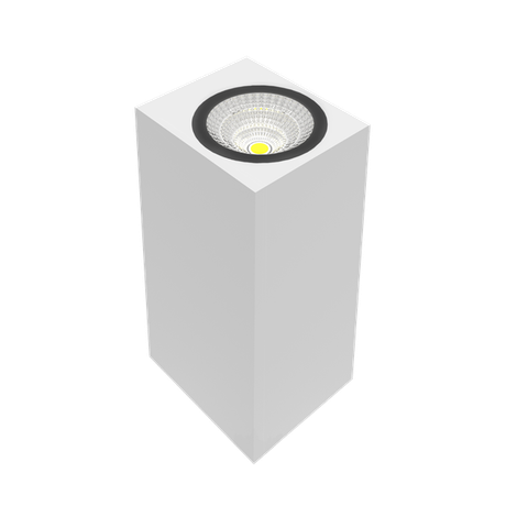 Светодиодный светильник настенный WL-Cube IP54 10W 3000K угол 60град 80х150х65mm белый | V1-R5-00407-21000-5401030 VARTON VARTA