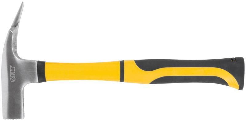 Молоток кровельщика кованый, фибергласовая усиленная прорезиненная ручка, 600 гр. - 44522 РОС