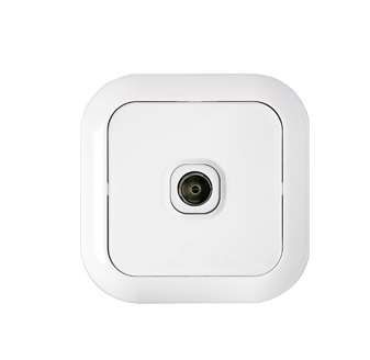 Розетка телевизионная TV 1-м СП бел. Bylectrica ТР-001