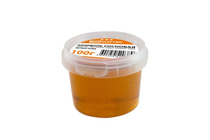 Канифоль сосновая, марка "А", 100 г, банка, серия "Алмаз" | SQ1025-0383 TDM