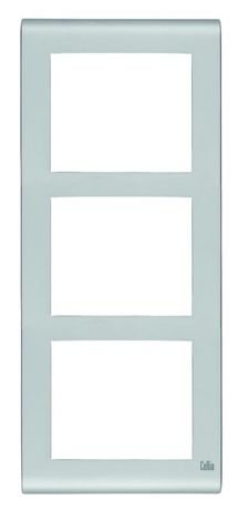 Рамка 3-м вертикал. матов. хром Cellia Makel 2348708