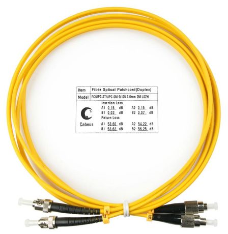 Шнур оптический FOP(d)-9-FC-ST-2м duplex FC-ST 9/125см 2м LSZH Cabeus 7500c FOP(d)-9-FC-ST-2m