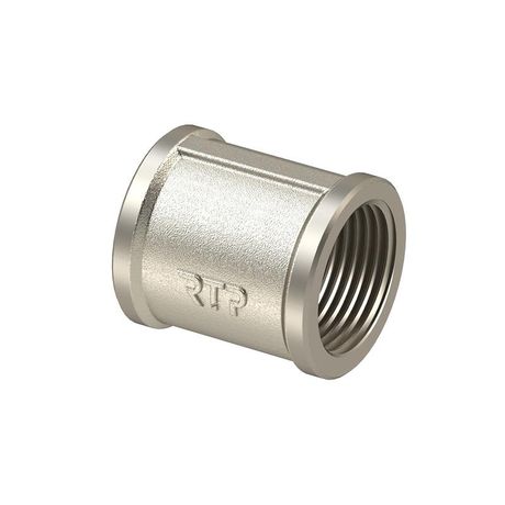 Муфта соединительная латунь внутр. резьба 1 1/2дюйм никель RTP 31550