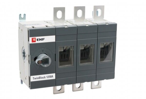 Рубильник 1250A 3P без рукоятки управления TwinBlock EKF PROxima | tb-s-1250-3p