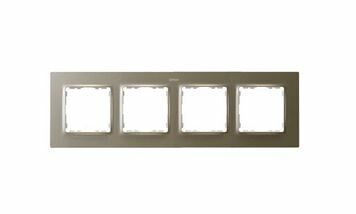 Рамка на 4 поста цвета матовый шампань S82 Concept | 8200647-094 Simon