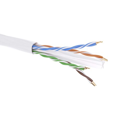 Кабель CAT 6, U/UTP, нг(А)-HF, бухта 305м, белый | RN6UUA01WH DKC ДКС DKC IT арт. RN6UUA01WH