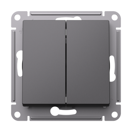 Выключатель 2-кл. AtlasDesign 10AX с самовозвратом механизм базальт SE ATN001417 APC