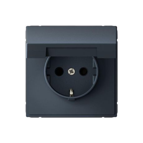 Розетка ArtGallery 16А IP20 с заземл. со шторками крышкой быстрозажим. клем. механизм грифель SE GAL000746S APC
