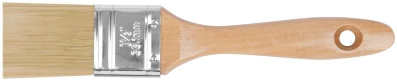 Кисть флейцевая "профи" натур. светлая щетина деревянная ручка 1. 5дюйм (38мм) FIT 01114 РОС
